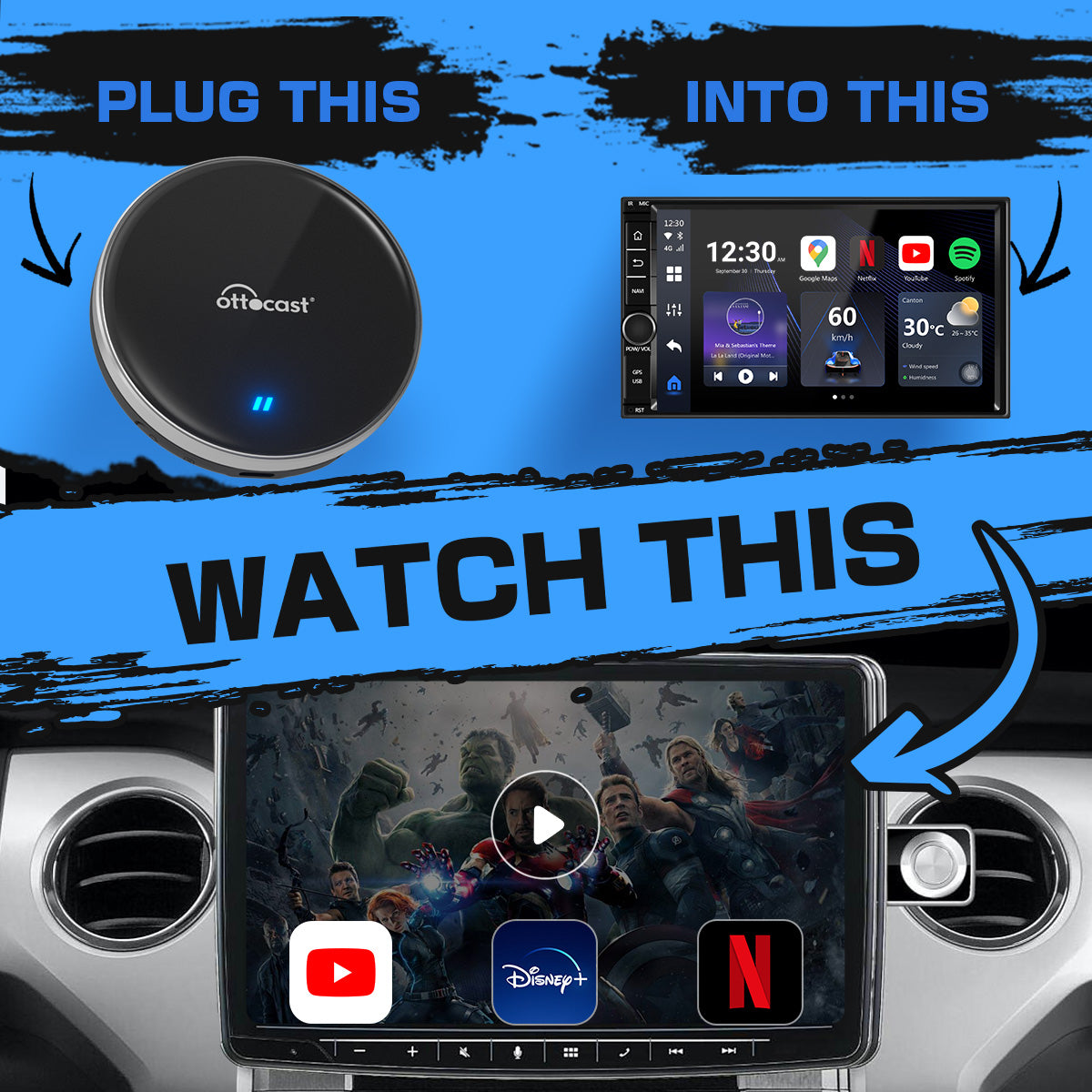 OttoAibox P3 Lite – Smart CarPlay Box