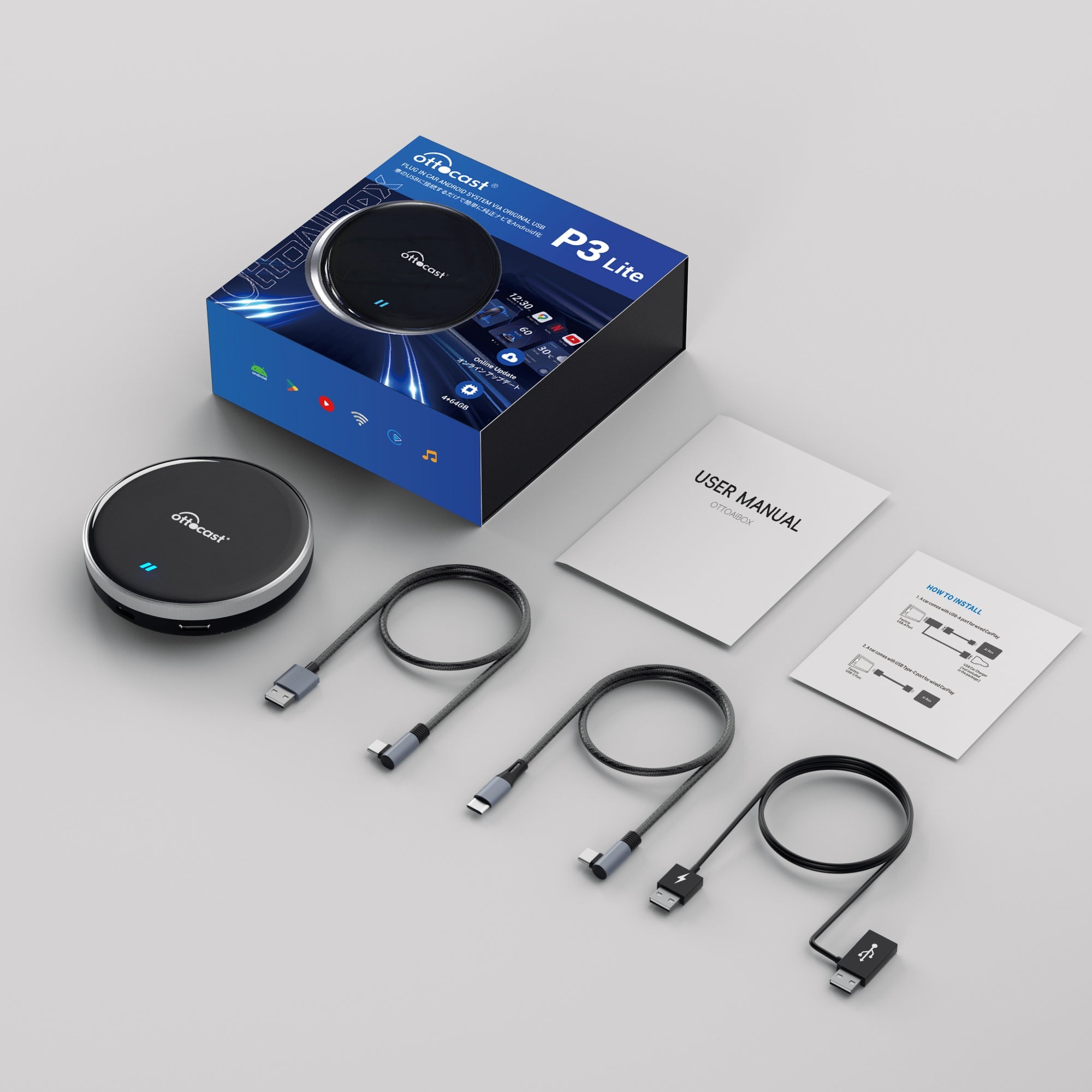 OttoAibox P3 Lite – Smart CarPlay Box