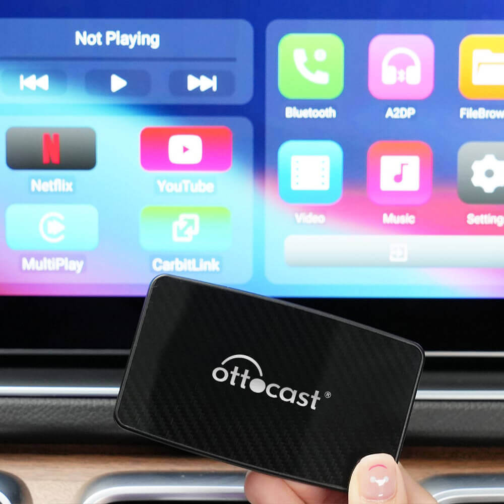 OTTOCAST® Play2Video Pro – Wireless Smart Car Media Box