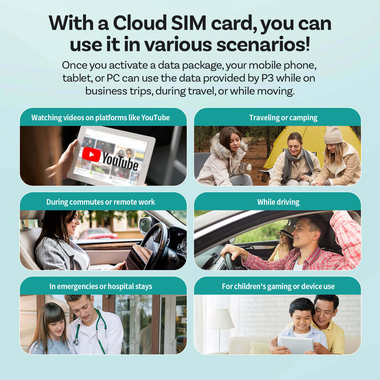 Ottocast CloudSIM - 10 جيجابايت / 30 جيجابايت / 60 جيجابايت / 120 جيجابايت