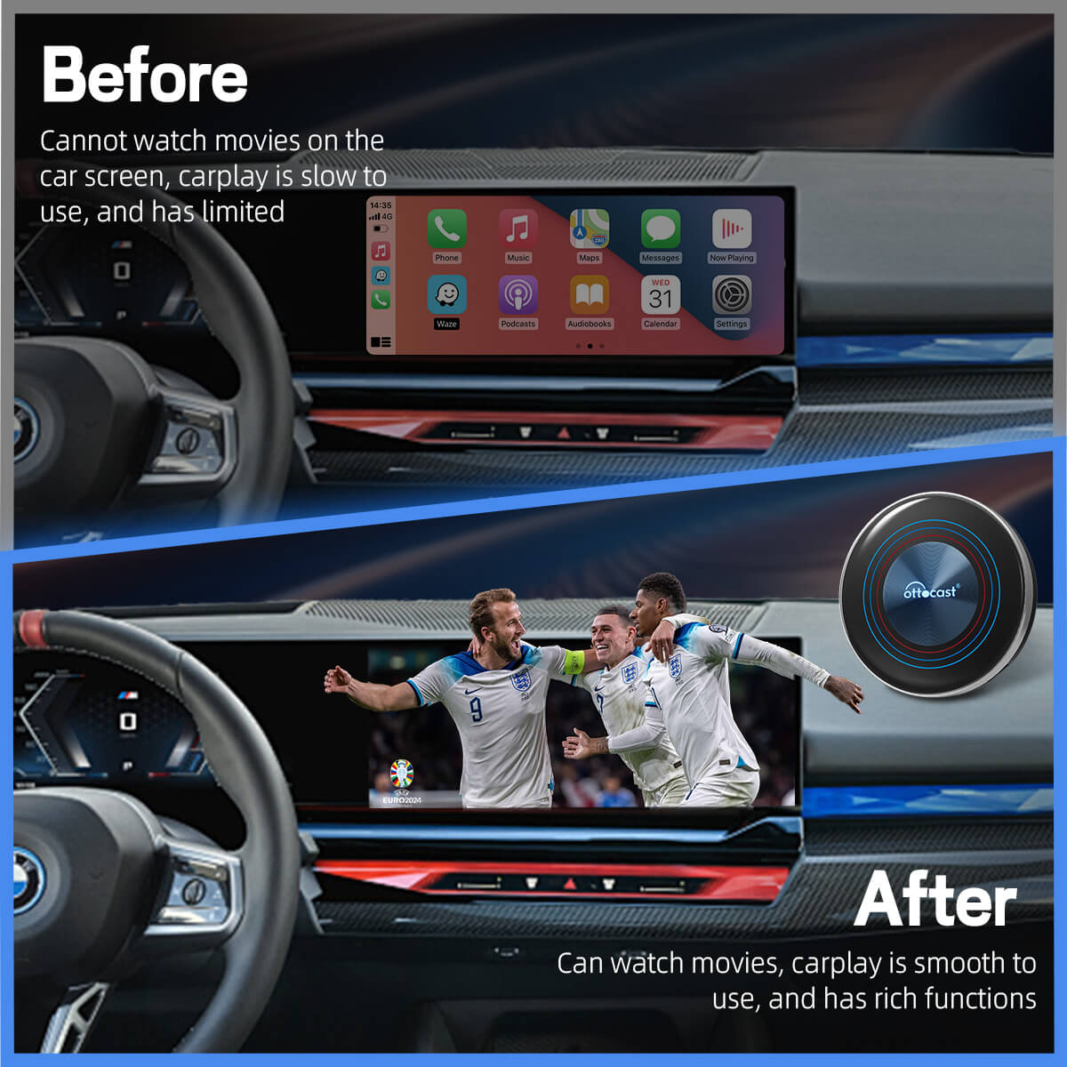 OttoAibox i3 – Smart CarPlay Box for BMW Cars