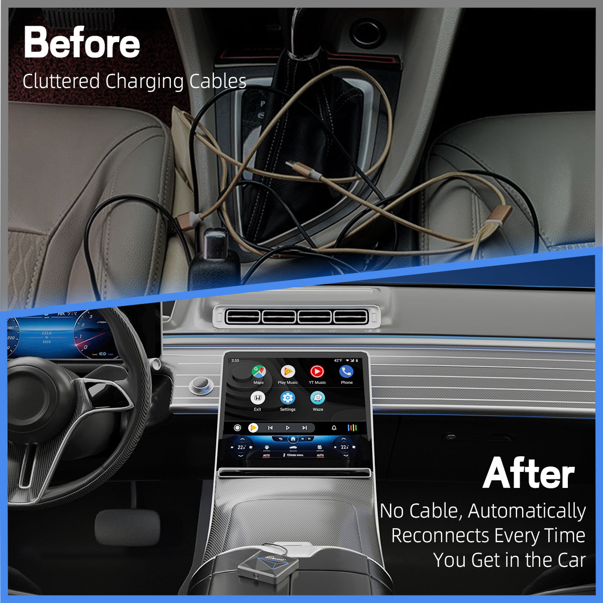 محول أندرويد أوتو اللاسلكي A2Air Pro (عرض اليوم الخاص بخصم 26%)