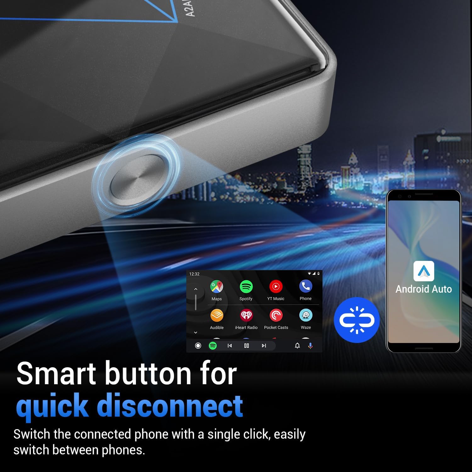 محول أندرويد أوتو اللاسلكي A2Air Pro (عرض اليوم الخاص بخصم 26%)