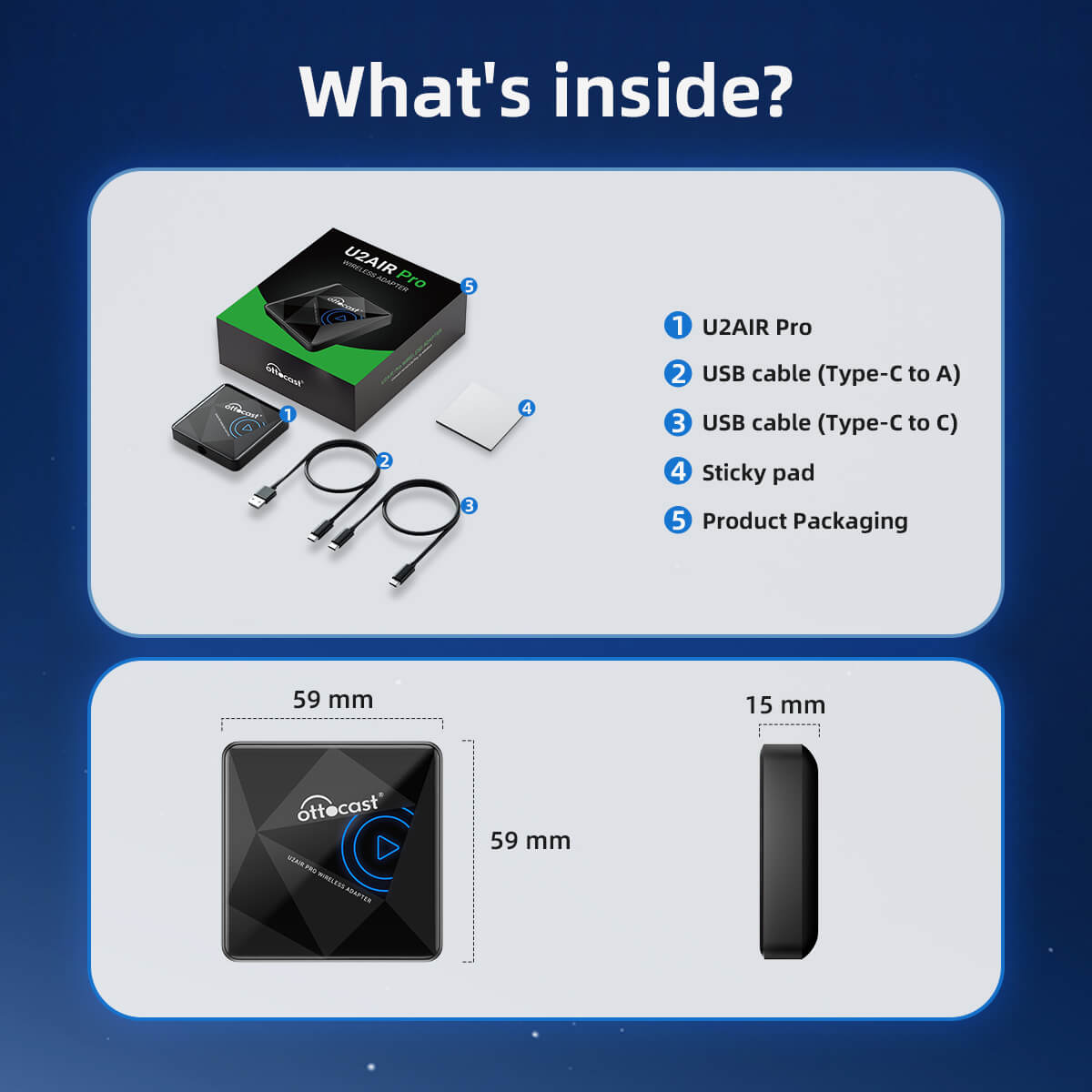 U2AIR Pro – Wireless CarPlay Converter