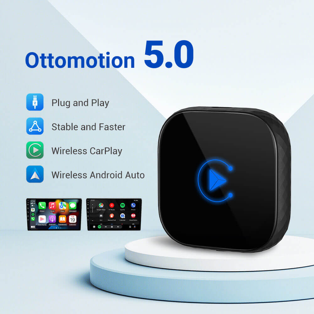 محوّل Smart Car Link اللاسلكي 2 في 1 لـ CarPlay/Android Auto