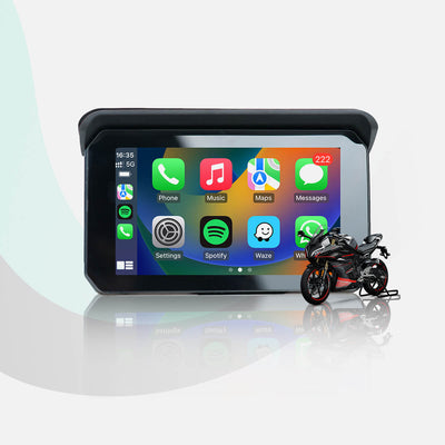 CarPlay Lite C5 SE – شاشة دراجة نارية محمولة مع نظام GPS و CarPlay/Android Auto لاسلكيين