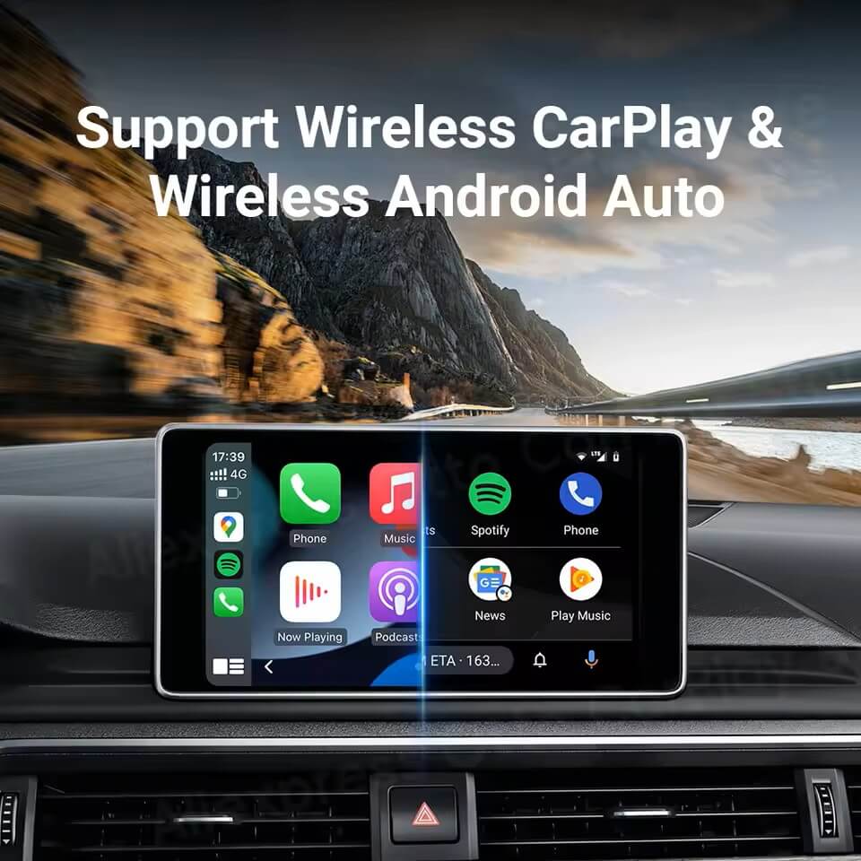 محول Mini لاسلكي 2 في 1 لـ CarPlay و Android Auto