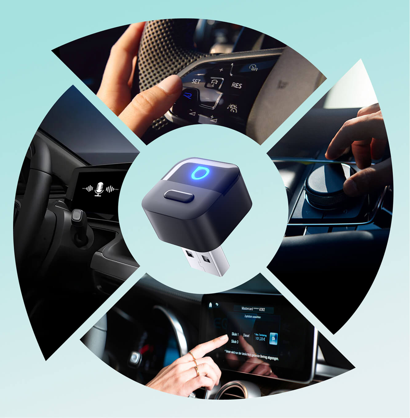 محول Ottocast Mini Pico اللاسلكي لـ CarPlay وAndroid Auto