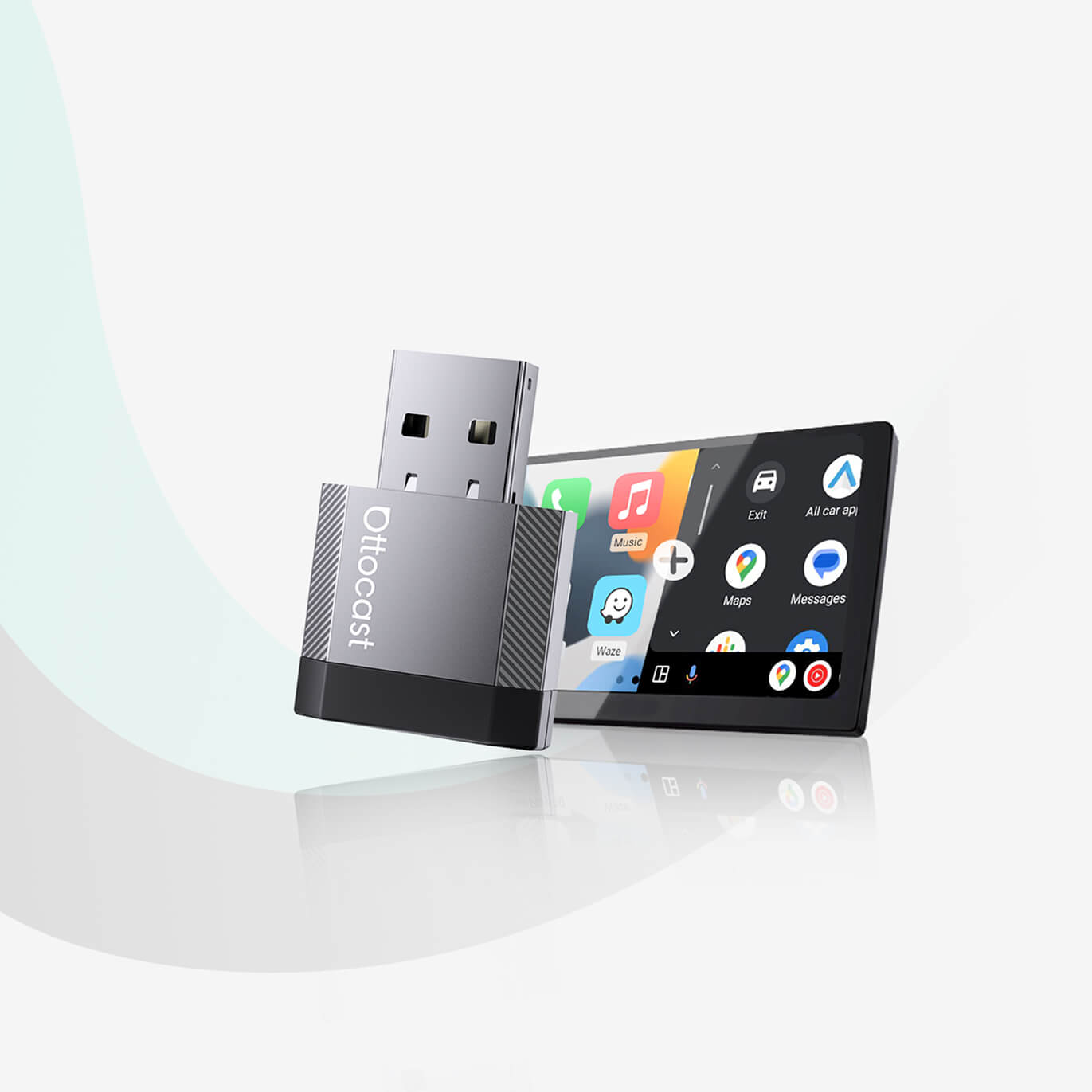 محول Ottocast Mini NOVA اللاسلكي لـ CarPlay وAndroid Auto