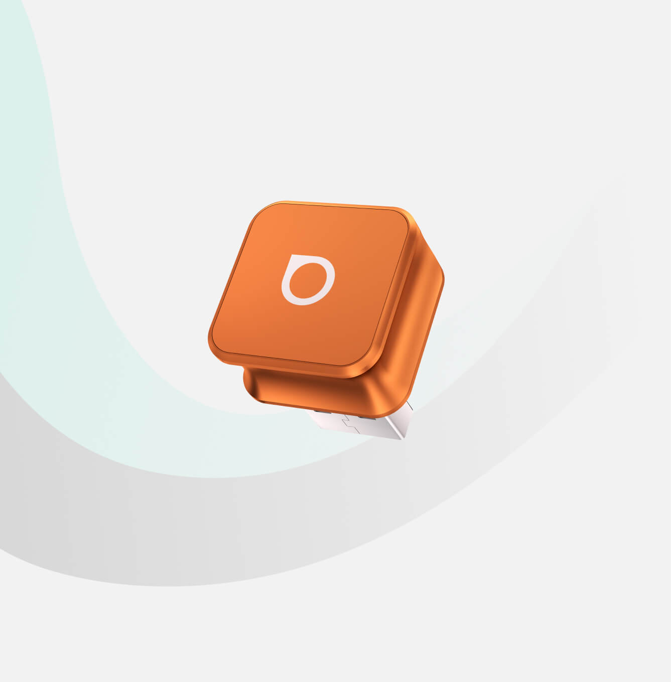 محول Ottocast Mini Cube 3.0 اللاسلكي لـ CarPlay وAndroid Auto – لون Cosmic Orange البرتقالي الكوني