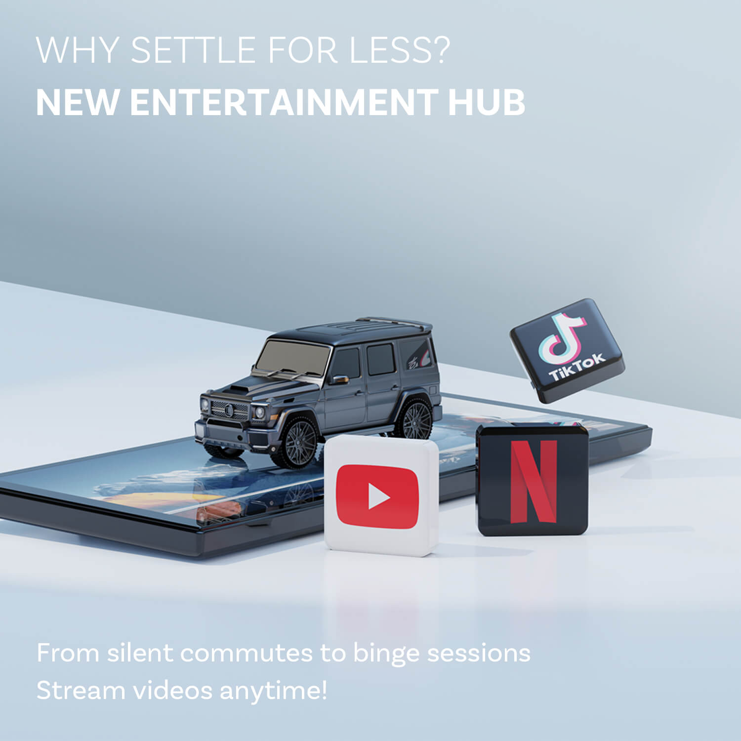 ScreenFlow شاشة عرض محمولة للسيارة